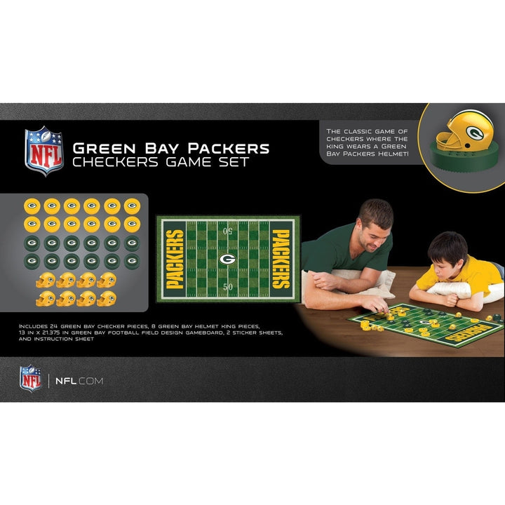 Green Bay Packers Checkers Board Game NFL Officially Licensed Fun for Ages 6+ Image 3