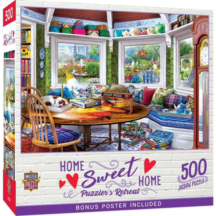 MasterPieces Home Sweet Home 550 Piece Jigsaw Puzzle 24x18 Recycled Material Image 1