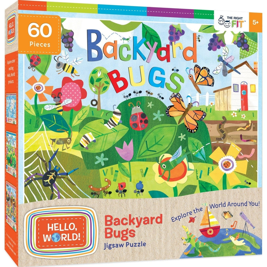 Hello World! - Backyard Bugs 60 Piece Jigsaw Puzzle Image 1