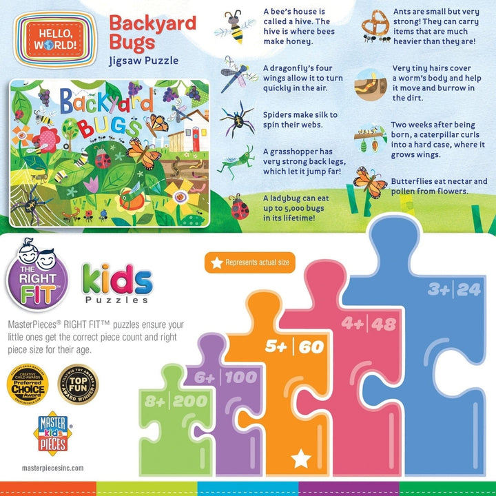 Hello World! - Backyard Bugs 60 Piece Jigsaw Puzzle Image 3