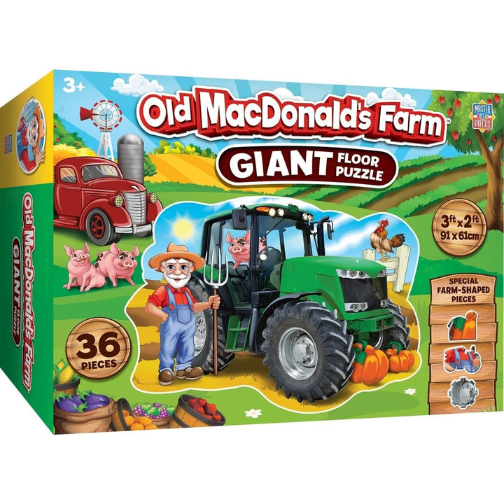 Old MacDonalds Farm 36 Piece Floor Jigsaw Puzzle Kids Educational Game Fun Image 1