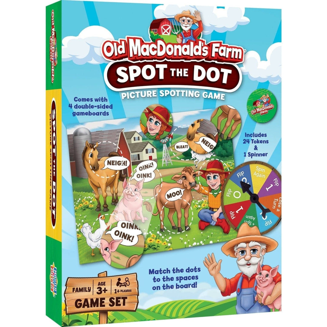 Old MacDonalds Farm Spot the Dot Matching Game for Kids Ages 3 and Up Image 1