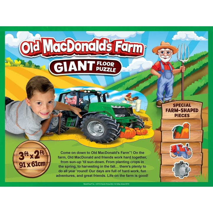 Old MacDonalds Farm 36 Piece Floor Jigsaw Puzzle Kids Educational Game Fun Image 3