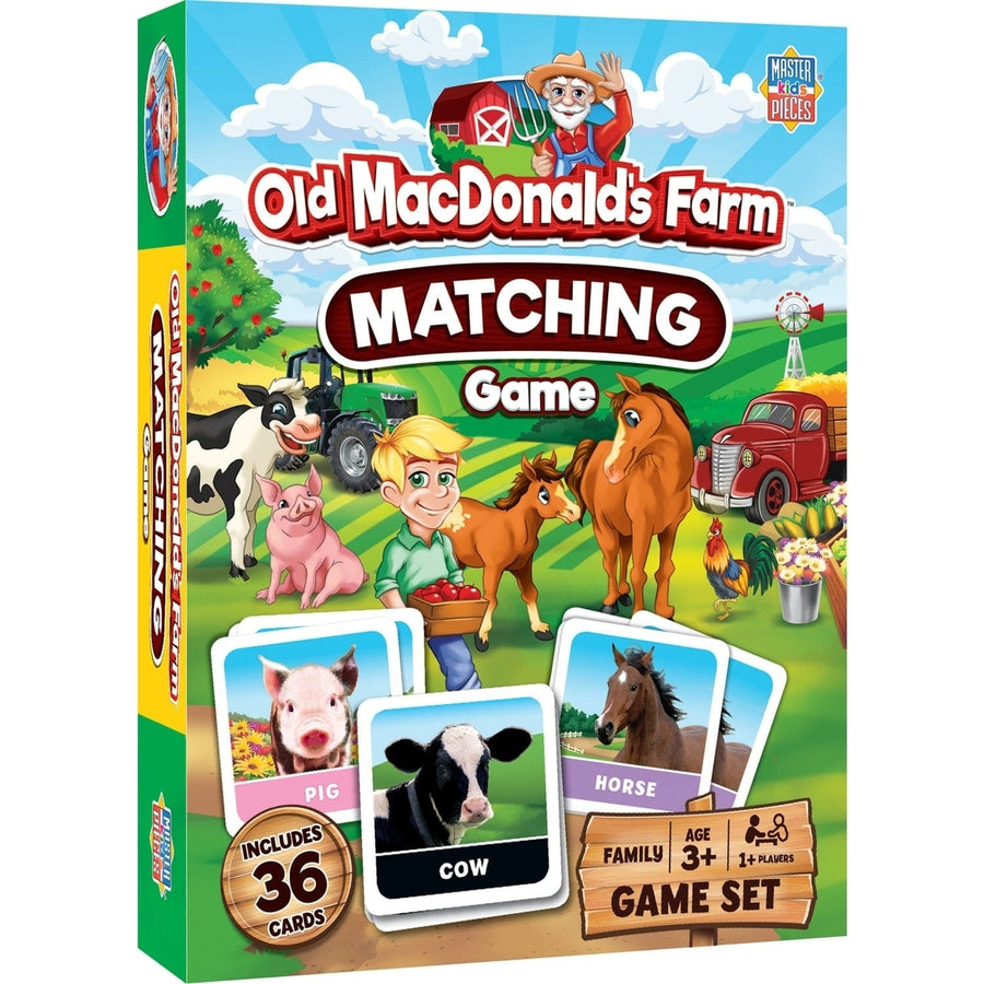 Old MacDonalds Farm Matching Game by MasterPieces Fun Family Memory Game Image 1