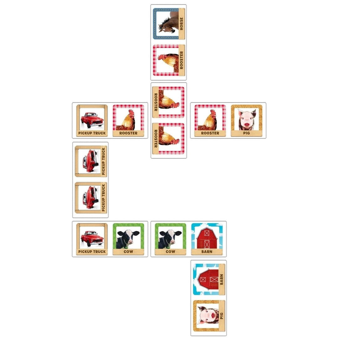 MasterPieces Old MacDonalds Farm Picture Dominoes Kids Game 2-4 Players Image 2