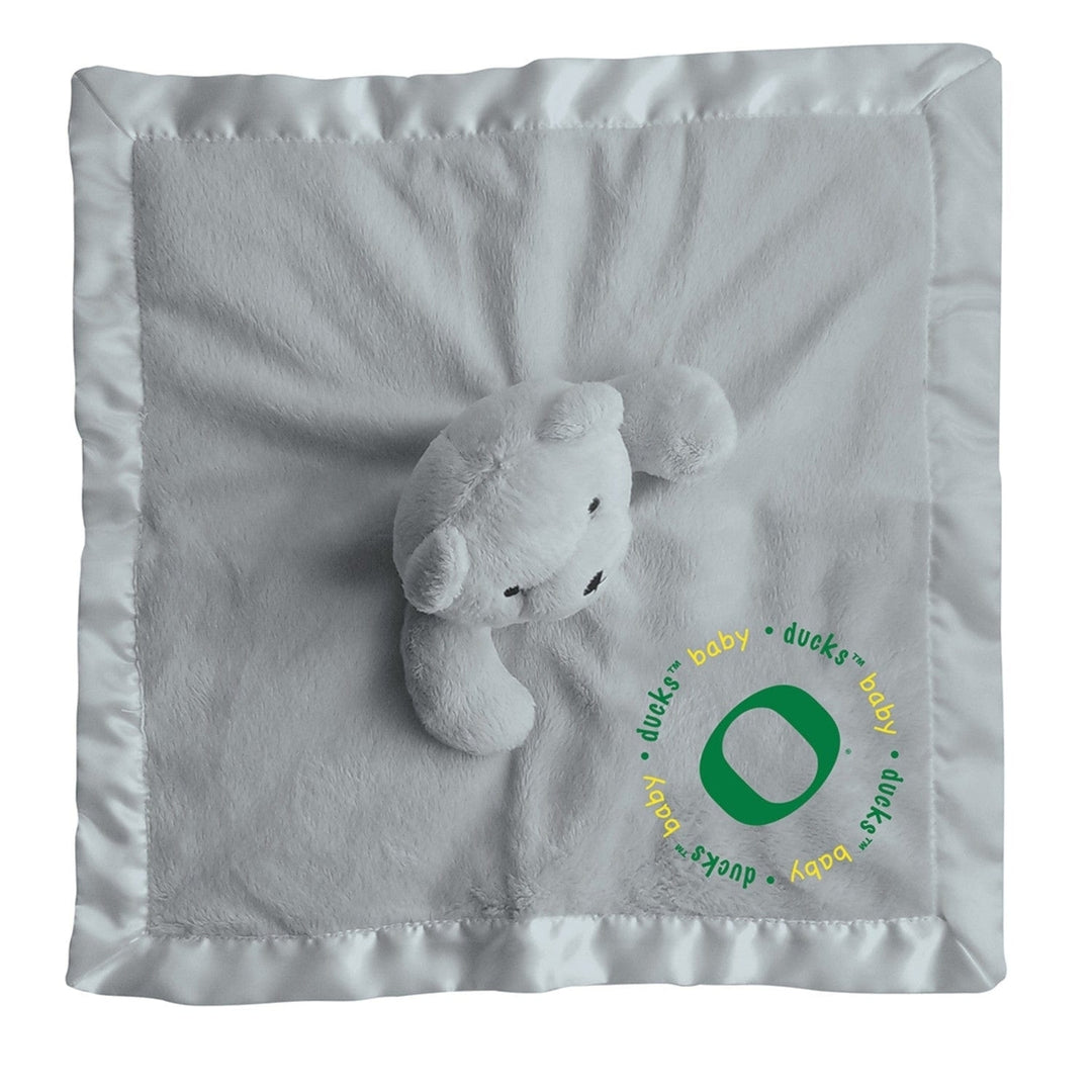 Oregon Ducks Security Bear Gray Plush Toy 14x14in Soft Satin Lining Officially Licensed Image 3