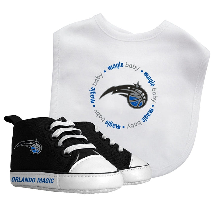 Orlando Magic Baby Gift Set 2 Piece Team Bib and Pre-Walker Shoes Unisex Image 1