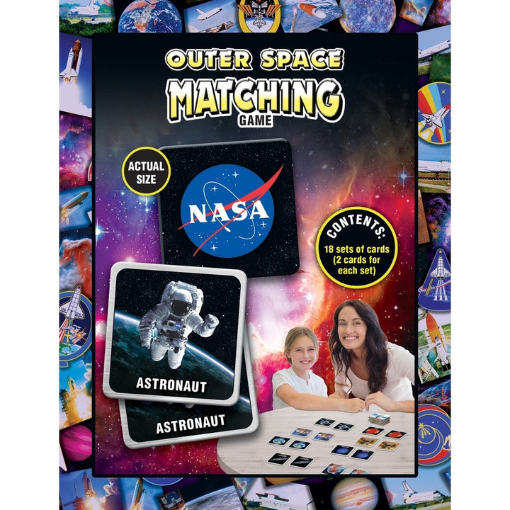 MasterPieces Outer Space Matching Game 36 Unique Symbols for Family Fun Ages 3+ Image 3