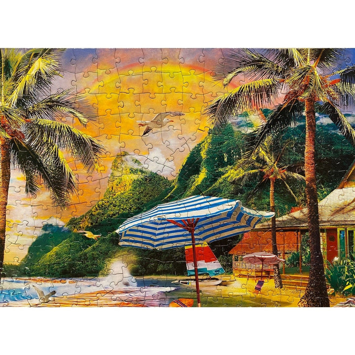 MasterPieces Paradise Beach Hawaiian 550 Piece Jigsaw Puzzle 24x18 Eco-Friendly Image 6