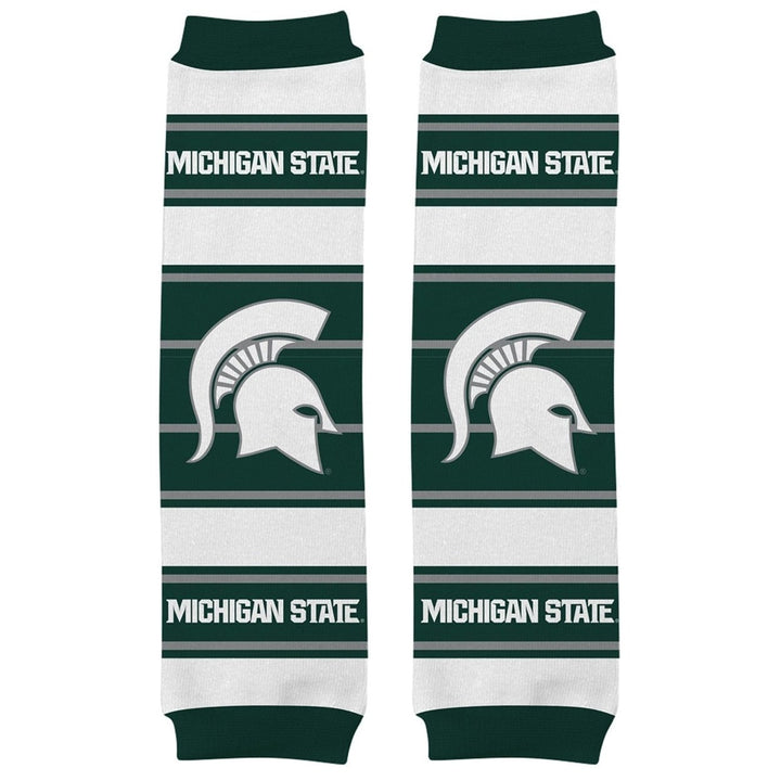 Michigan State Spartans Baby Leg Warmers Unisex Cotton Size 9-35 lbs NFL Image 1