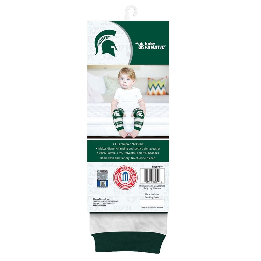 Michigan State Spartans Baby Leg Warmers Unisex Cotton Size 9-35 lbs NFL Image 3