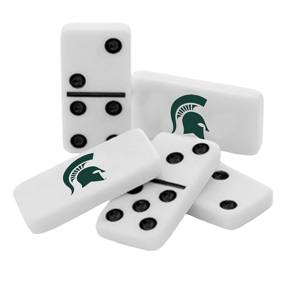 Michigan State Spartans Dominoes Set in Collectible Tin Officially Licensed Image 2