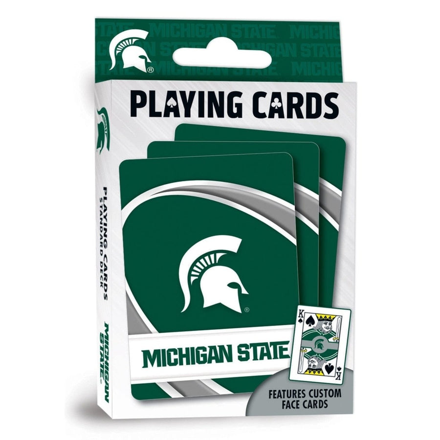 Michigan State Spartans Playing Cards 54 Card Deck Officially Licensed NCAA Image 1