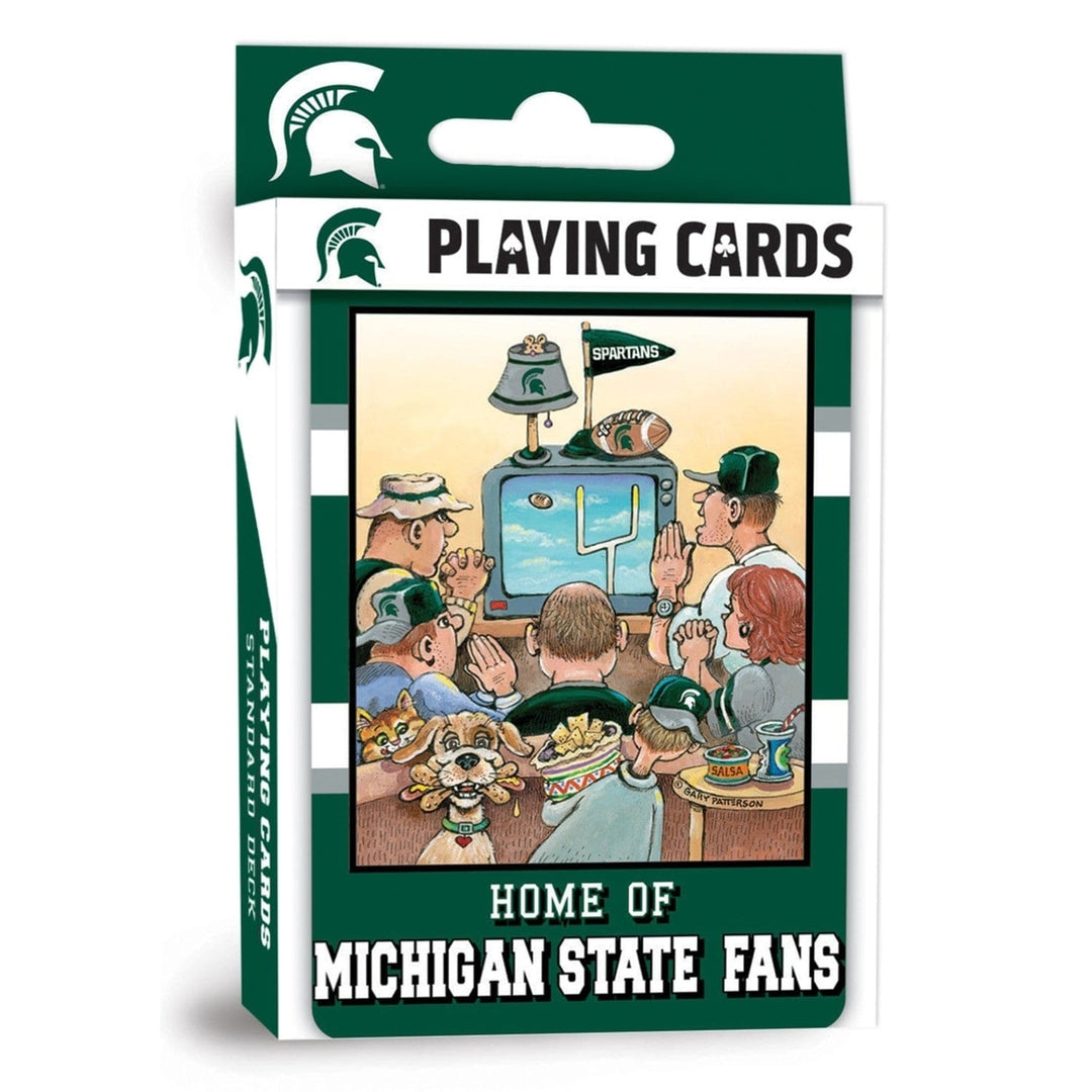 Michigan State Spartans Playing Cards 54 Card Deck NCAA Team Logo Design Image 1