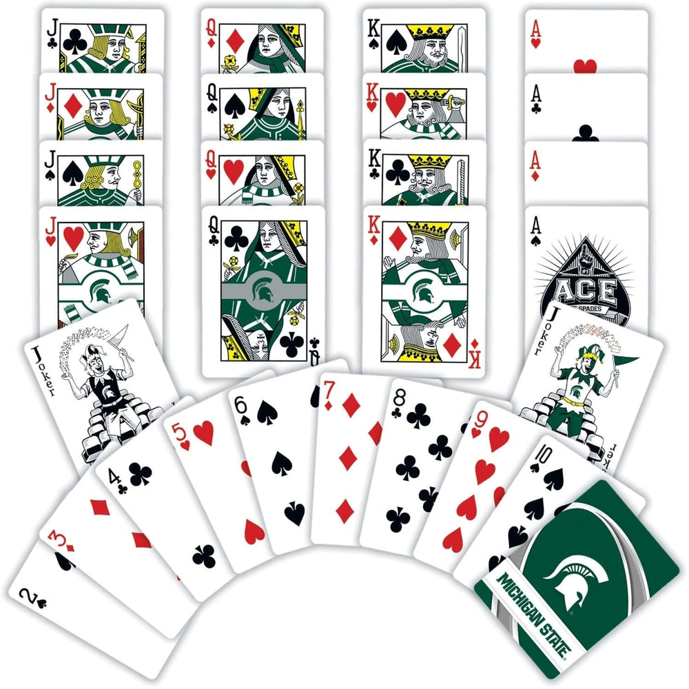 Michigan State Spartans Playing Cards 54 Card Deck Officially Licensed NCAA Image 2