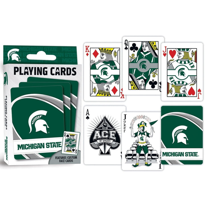 Michigan State Spartans Playing Cards 54 Card Deck Officially Licensed NCAA Image 3