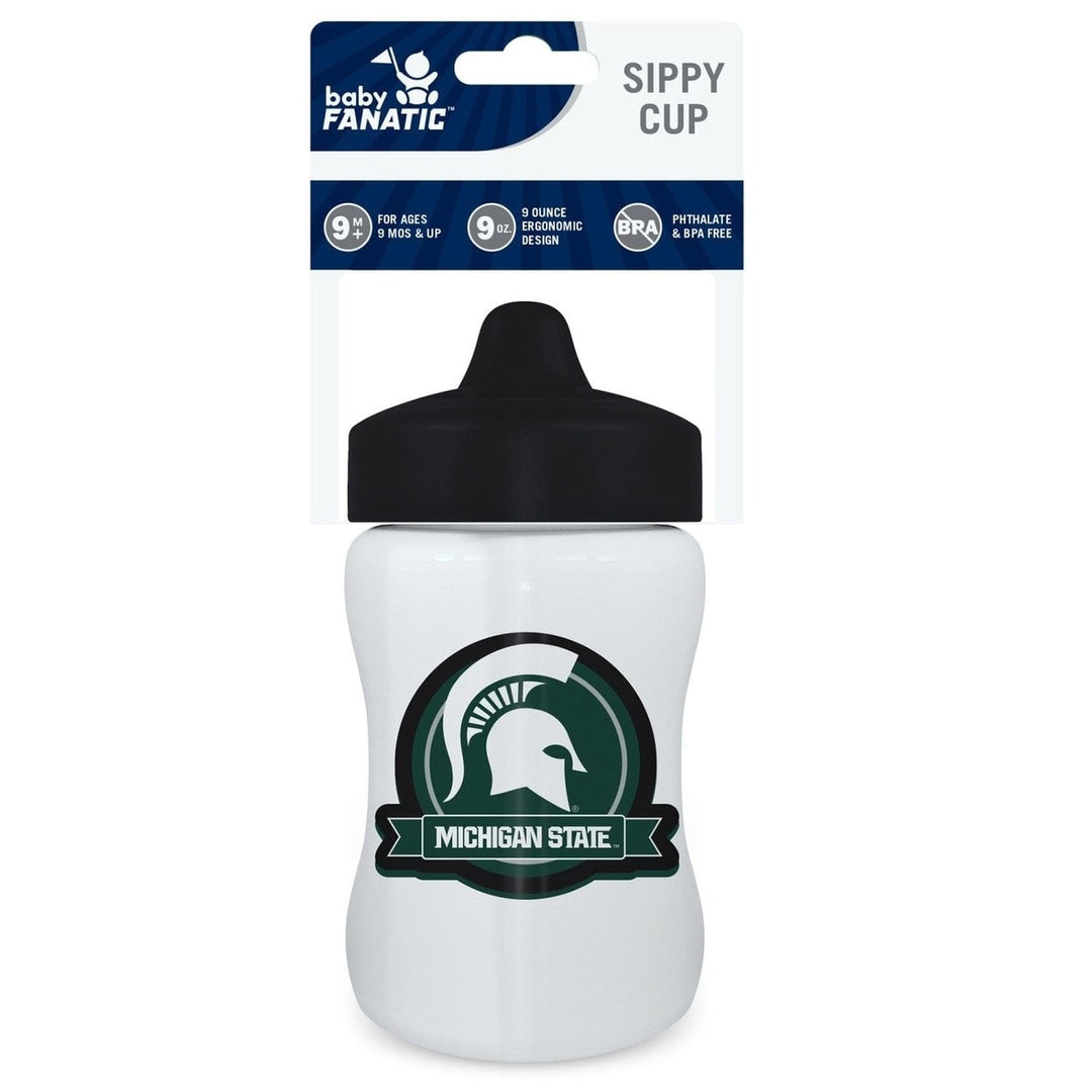 Michigan State Spartans Sippy Cup 9oz BPA-Free Dishwasher Safe Toddler Cup Image 2