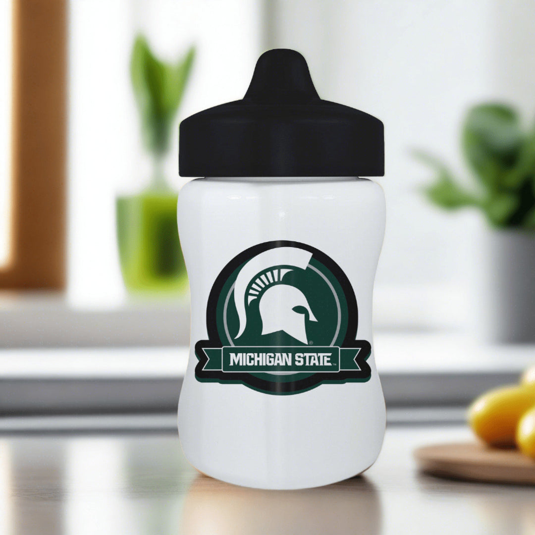 Michigan State Spartans Sippy Cup 9oz BPA-Free Dishwasher Safe Toddler Cup Image 3