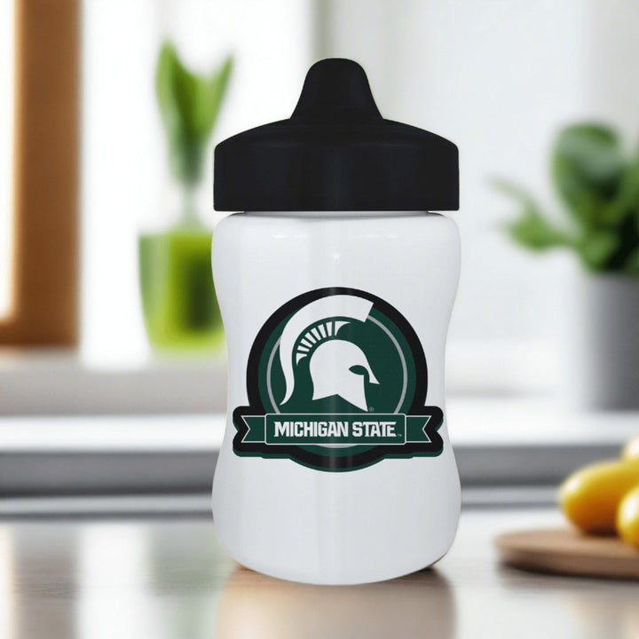 Michigan State Spartans Sippy Cup 9oz BPA-Free Dishwasher Safe Toddler Cup Image 3