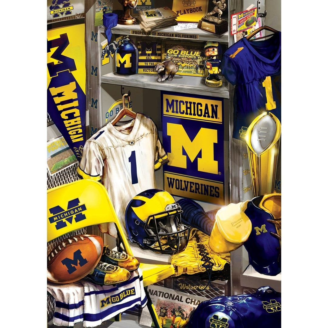 Michigan Wolverines - Locker Room 500 Piece Jigsaw Puzzle Image 2