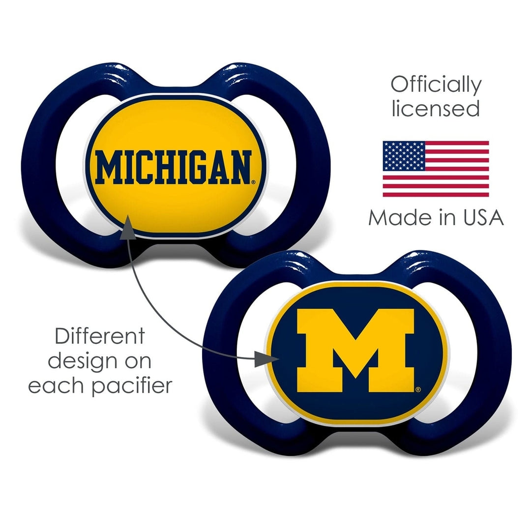 Michigan Wolverines - Pacifier 2-Pack Image 3