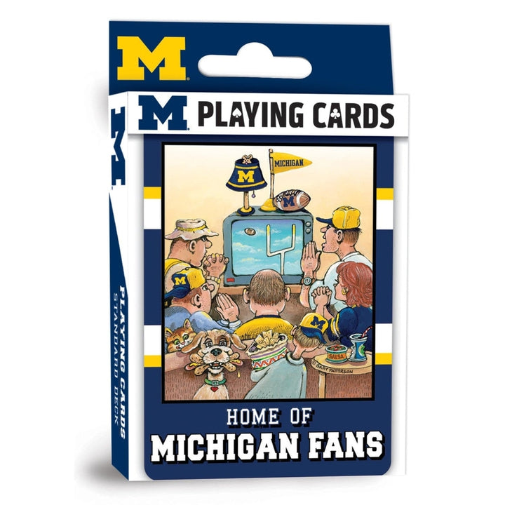 Michigan Wolverines Fan Deck Playing Cards - 54 Card Deck Image 1