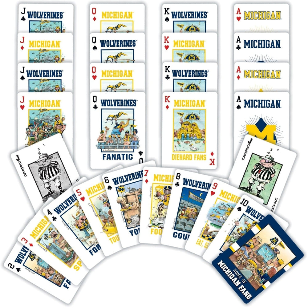 Michigan Wolverines Fan Deck Playing Cards - 54 Card Deck Image 2