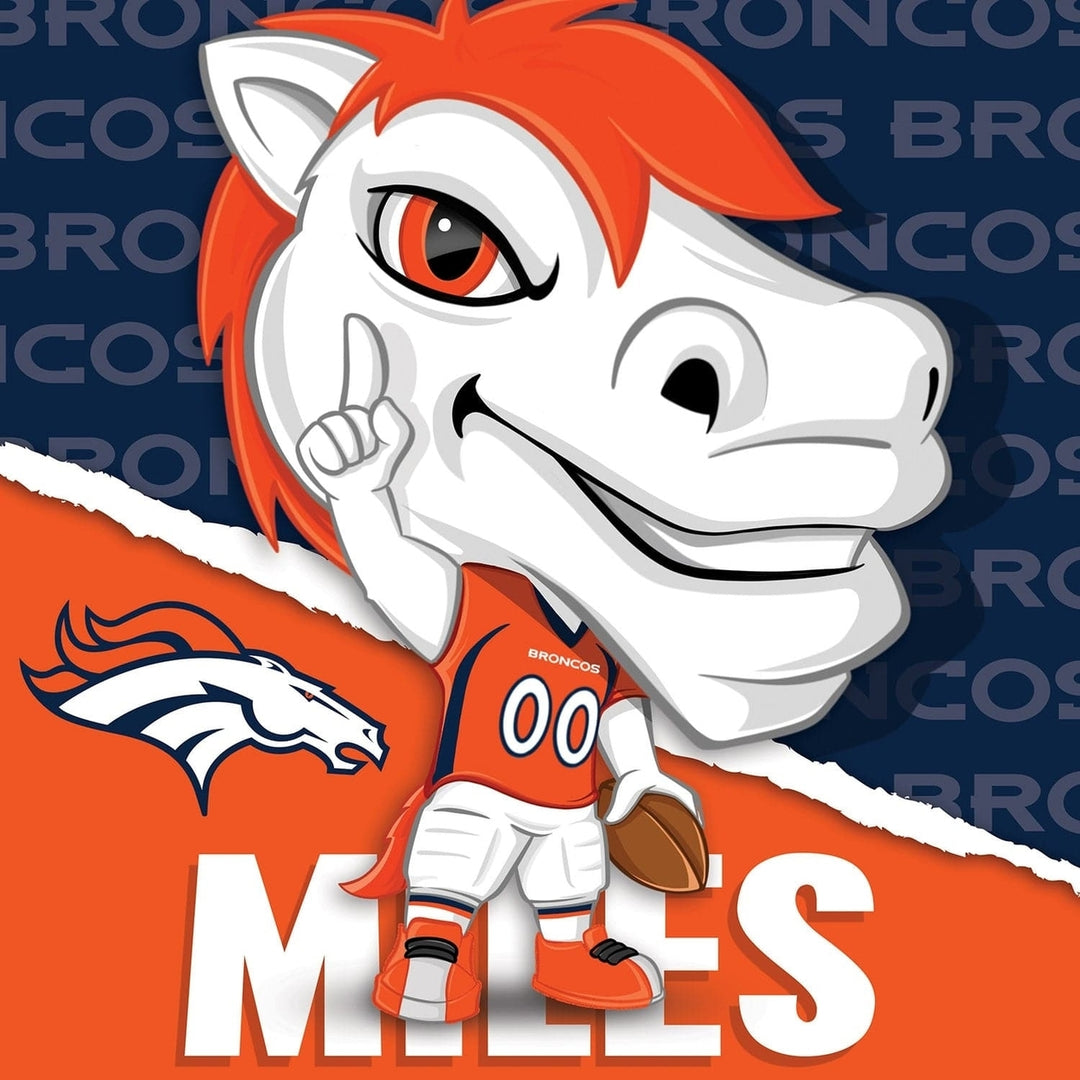 Miles Denver Broncos Mascot 100 Piece Jigsaw Puzzle 10x10 NFL Collectible Image 2