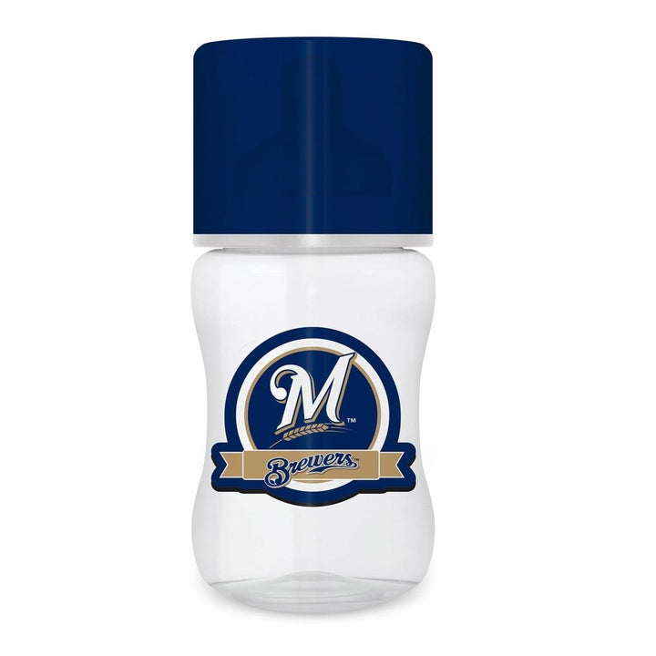 Milwaukee Brewers Baby Bottle 9oz BPA-Free Infant Bottle with Silicone Nipple Image 1