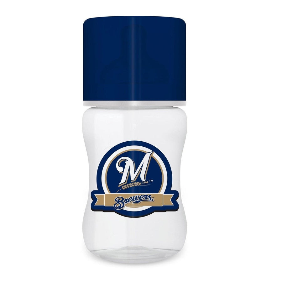 Milwaukee Brewers Baby Bottle 9oz BPA-Free Infant Bottle with Silicone Nipple Image 1