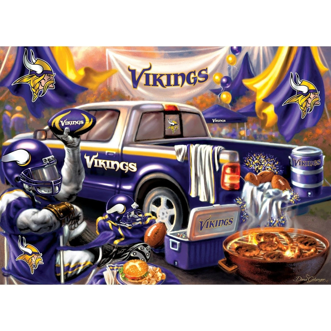 Minnesota Vikings 1000 Piece Jigsaw Puzzle Eco-Friendly 19.25 x 26.75 inches Image 2