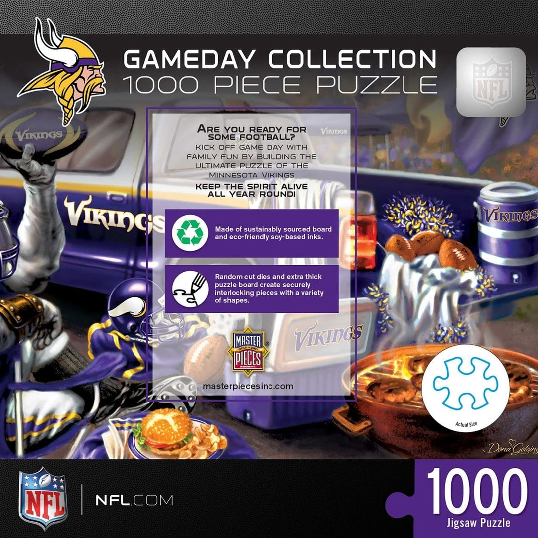 Minnesota Vikings 1000 Piece Jigsaw Puzzle Eco-Friendly 19.25 x 26.75 inches Image 3