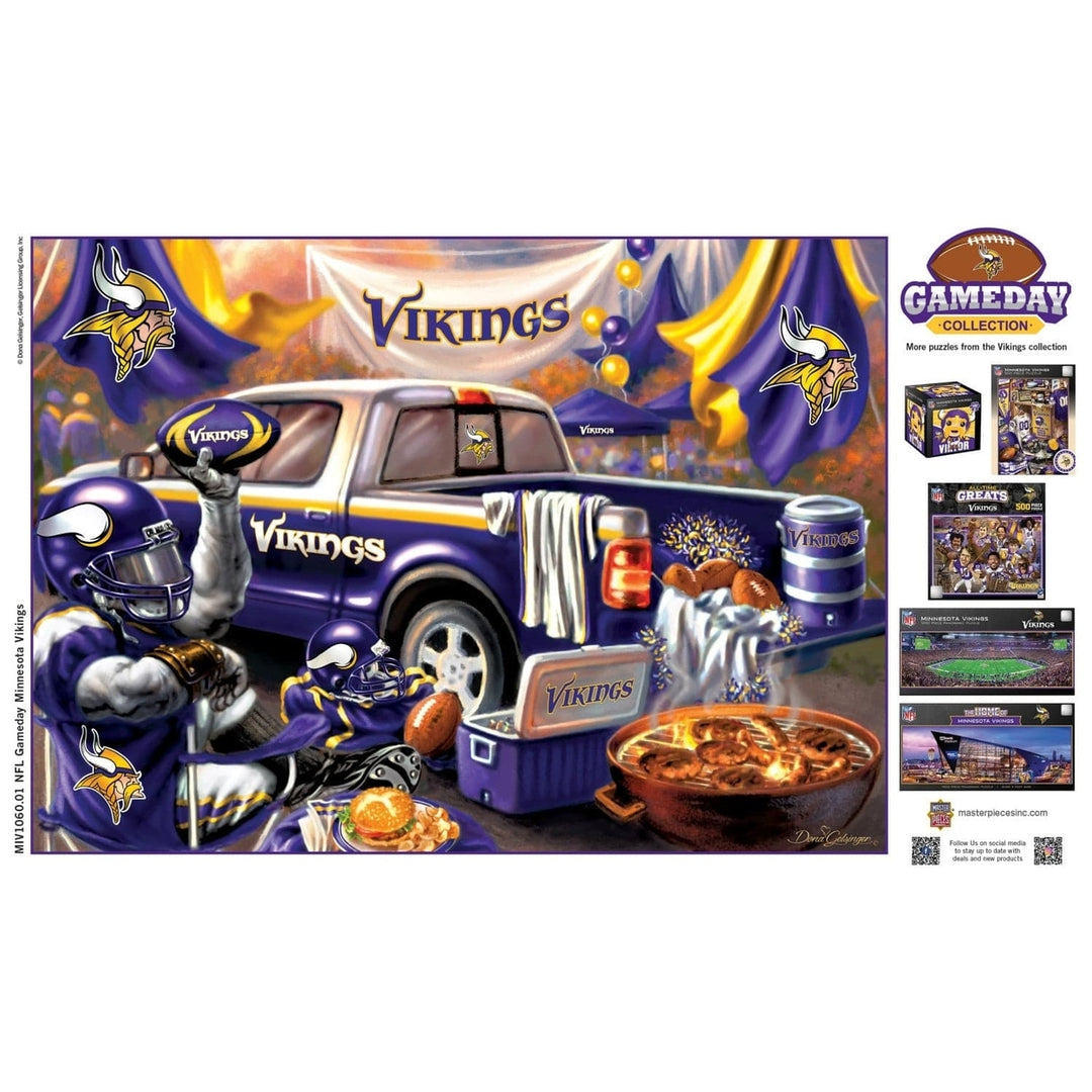 Minnesota Vikings 1000 Piece Jigsaw Puzzle Eco-Friendly 19.25 x 26.75 inches Image 4