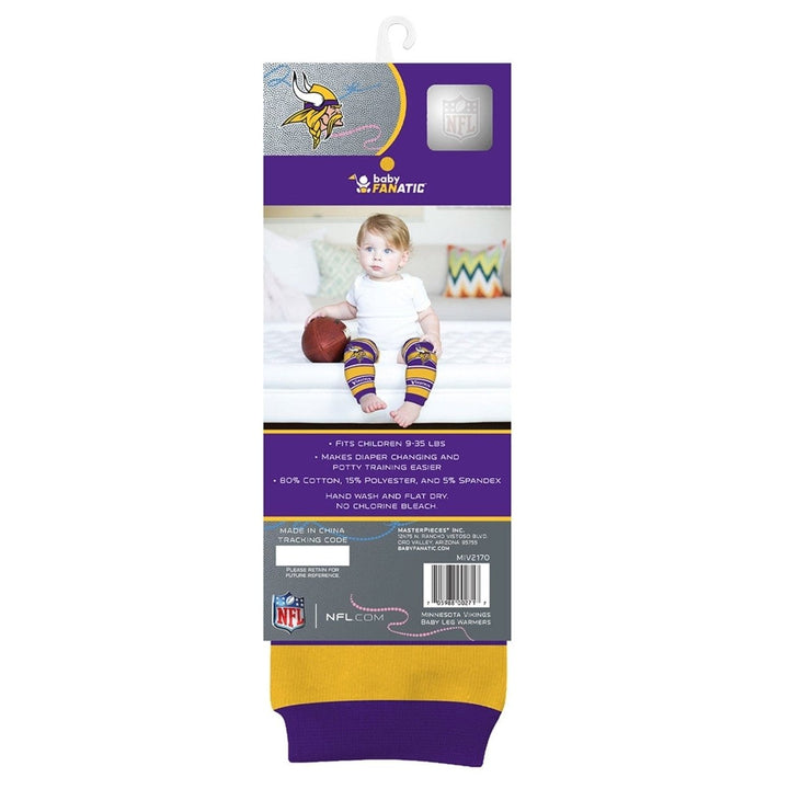 Minnesota Vikings Baby Leg Warmers Unisex Cotton Blend 9-35 lbs NFL Fan Gear Image 3