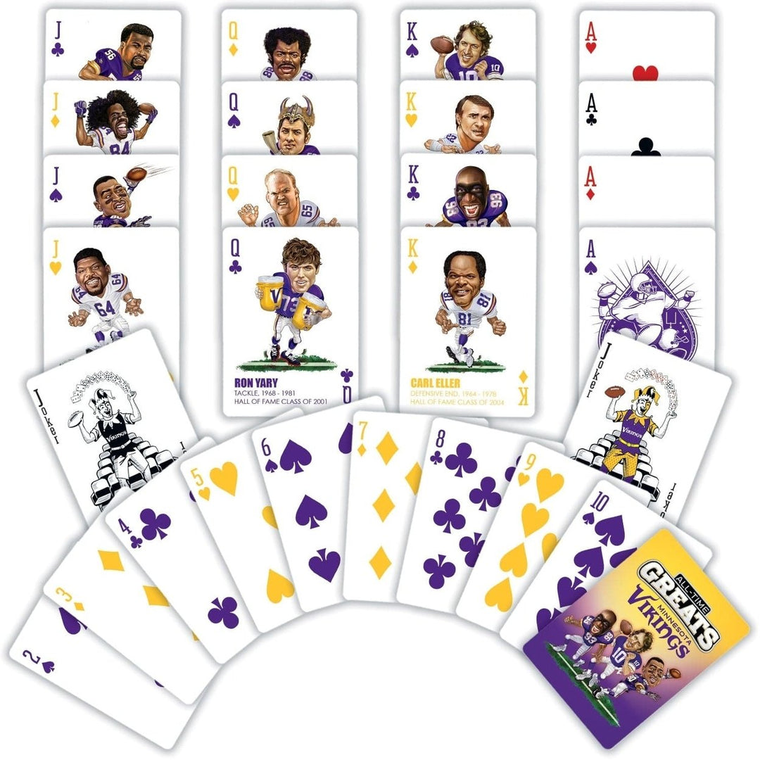 Minnesota Vikings Playing Cards 54 Deck Officially Licensed NFL Team Cards Image 2