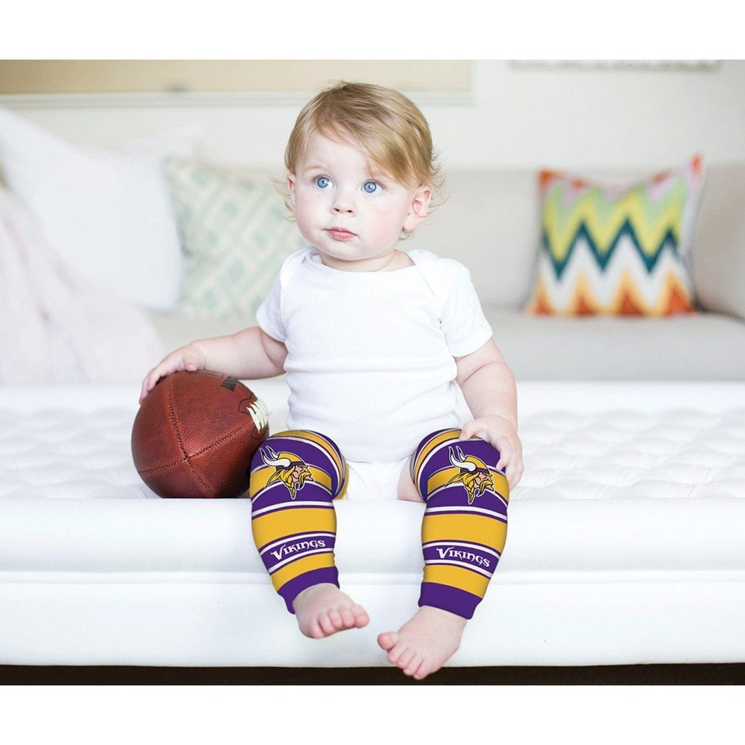 Minnesota Vikings Baby Leg Warmers Unisex Cotton Blend 9-35 lbs NFL Fan Gear Image 4