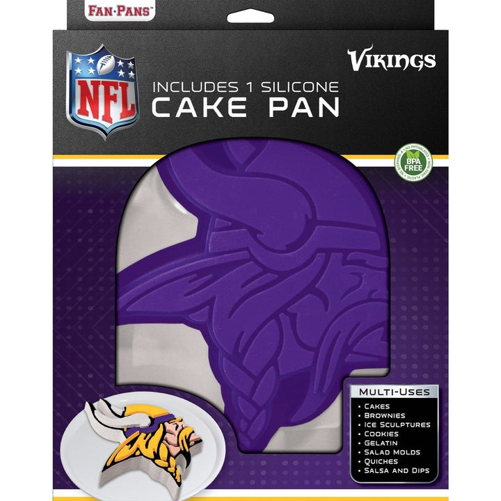 Minnesota Vikings NFL Cake Pan Silicone Non-Stick Kitchen Bakeware Kitchen Tool Image 2