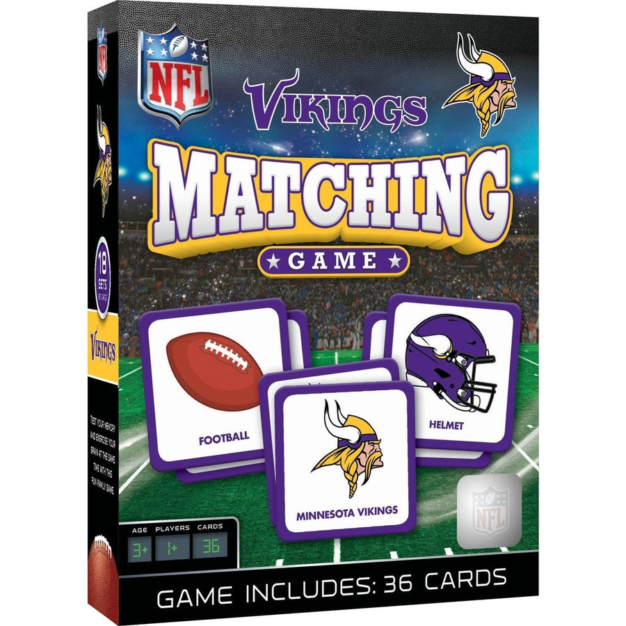 Minnesota Vikings NFL Matching Game Fun Family Memory Card Game Image 1