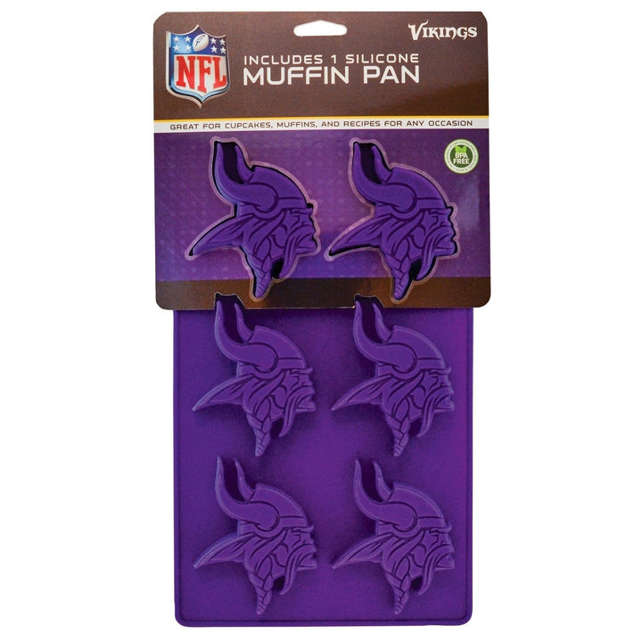 Minnesota Vikings Silicone Muffin Pan Dishwasher Safe Heat Resistant Team Kitchen Image 2