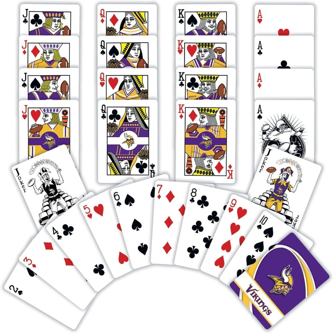 Minnesota Vikings Playing Cards 54 Card Deck Officially Licensed NFL Team Deck Image 2