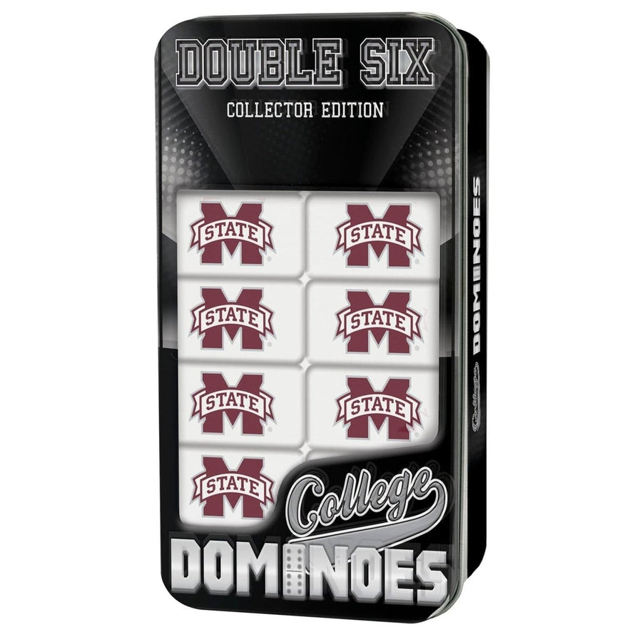 Mississippi State Bulldogs Dominoes Set Officially Licensed Collectible Tin Image 1