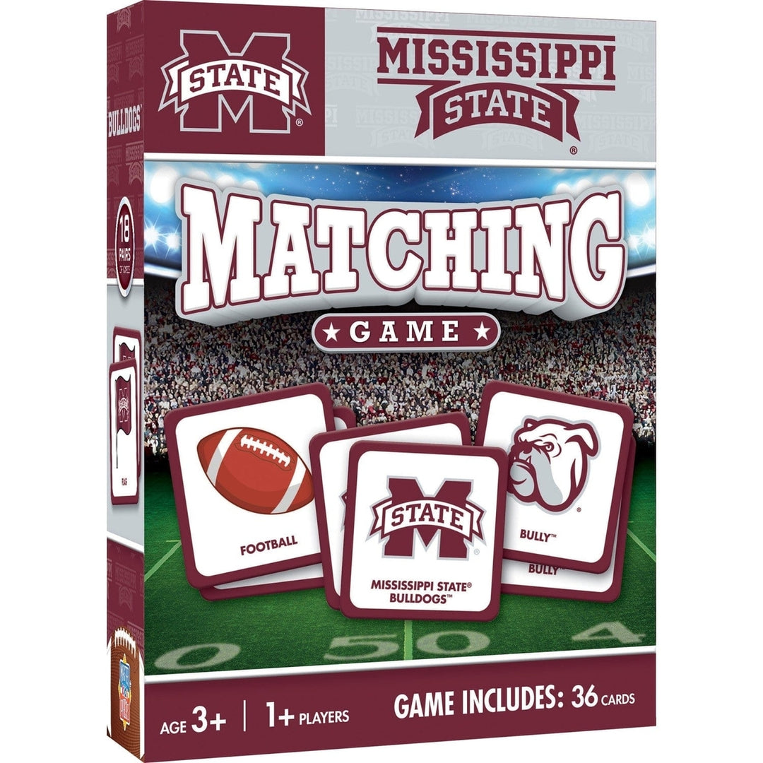 NCAA Mississippi State Bulldogs Matching Game Family Fun Memory Card Game Image 1