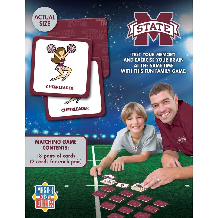 NCAA Mississippi State Bulldogs Matching Game Family Fun Memory Card Game Image 3