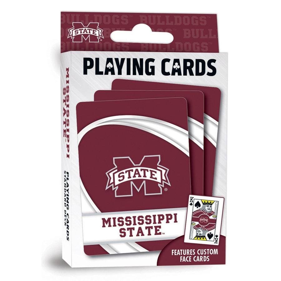 Mississippi State Bulldogs Playing Cards NCAA 54 Card Deck Team Logo Cards Image 1