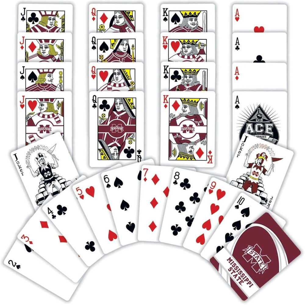 Mississippi State Bulldogs Playing Cards NCAA 54 Card Deck Team Logo Cards Image 2