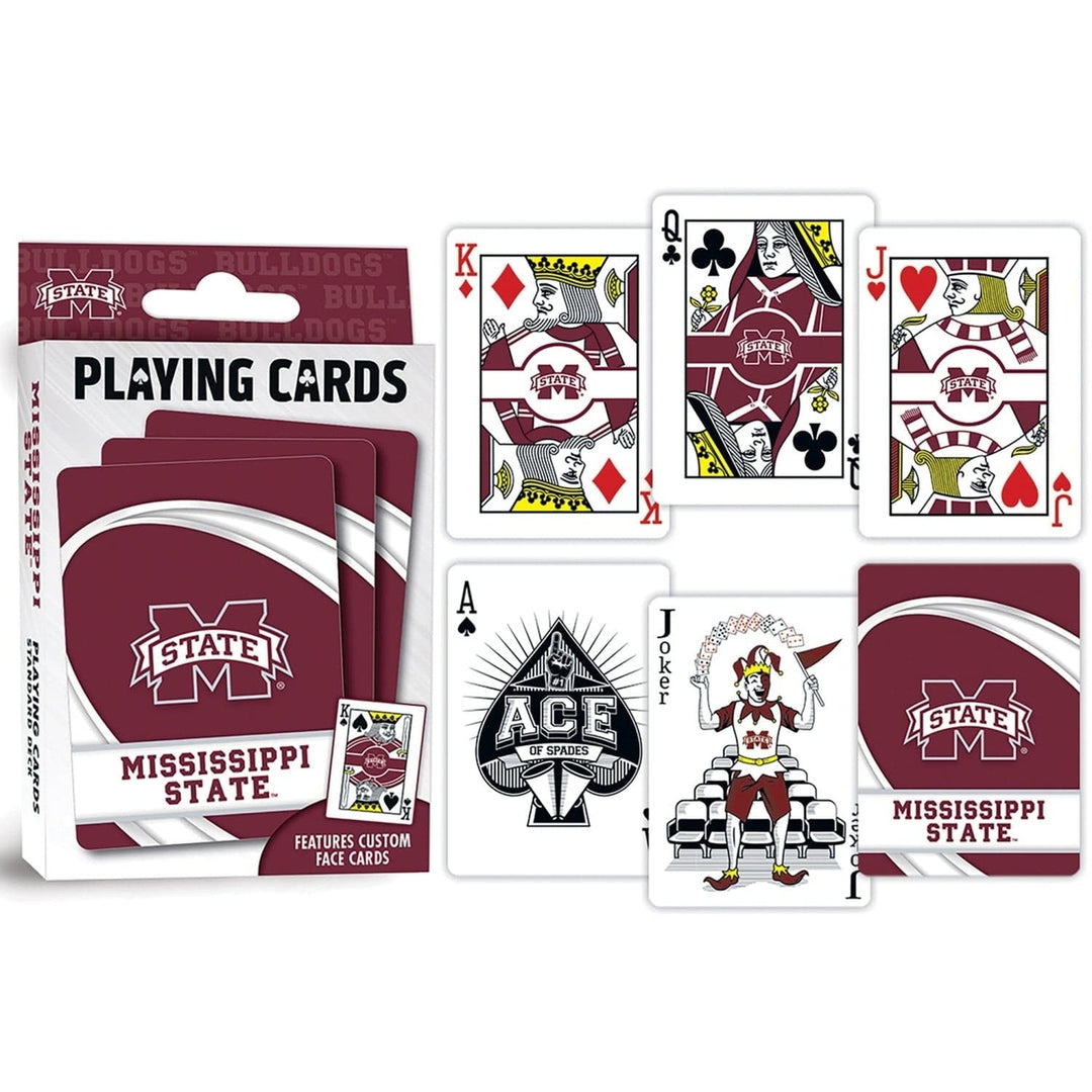 Mississippi State Bulldogs Playing Cards NCAA 54 Card Deck Team Logo Cards Image 3