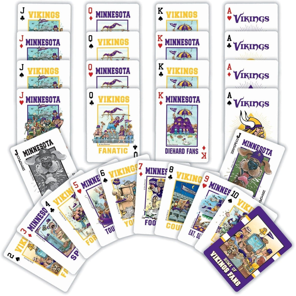 Minnesota Vikings Fan Deck Playing Cards 54 Card Deck Custom Team Designs Image 2