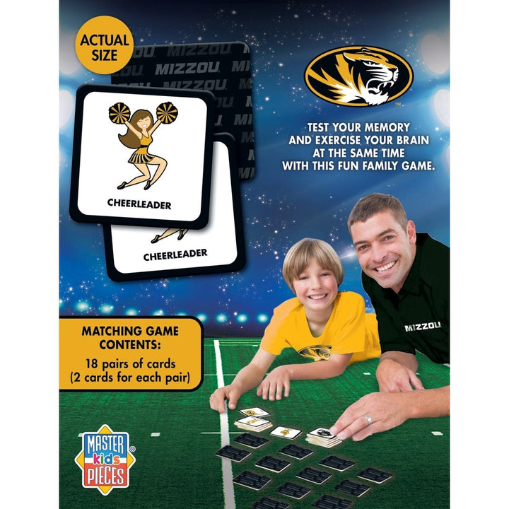 NCAA Missouri Tigers Matching Game Family Fun Memory Card Game 18 Pairs Image 3