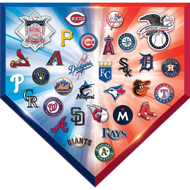 MLB - Home Plate 500 Piece Shaped Jigsaw Puzzle Image 2