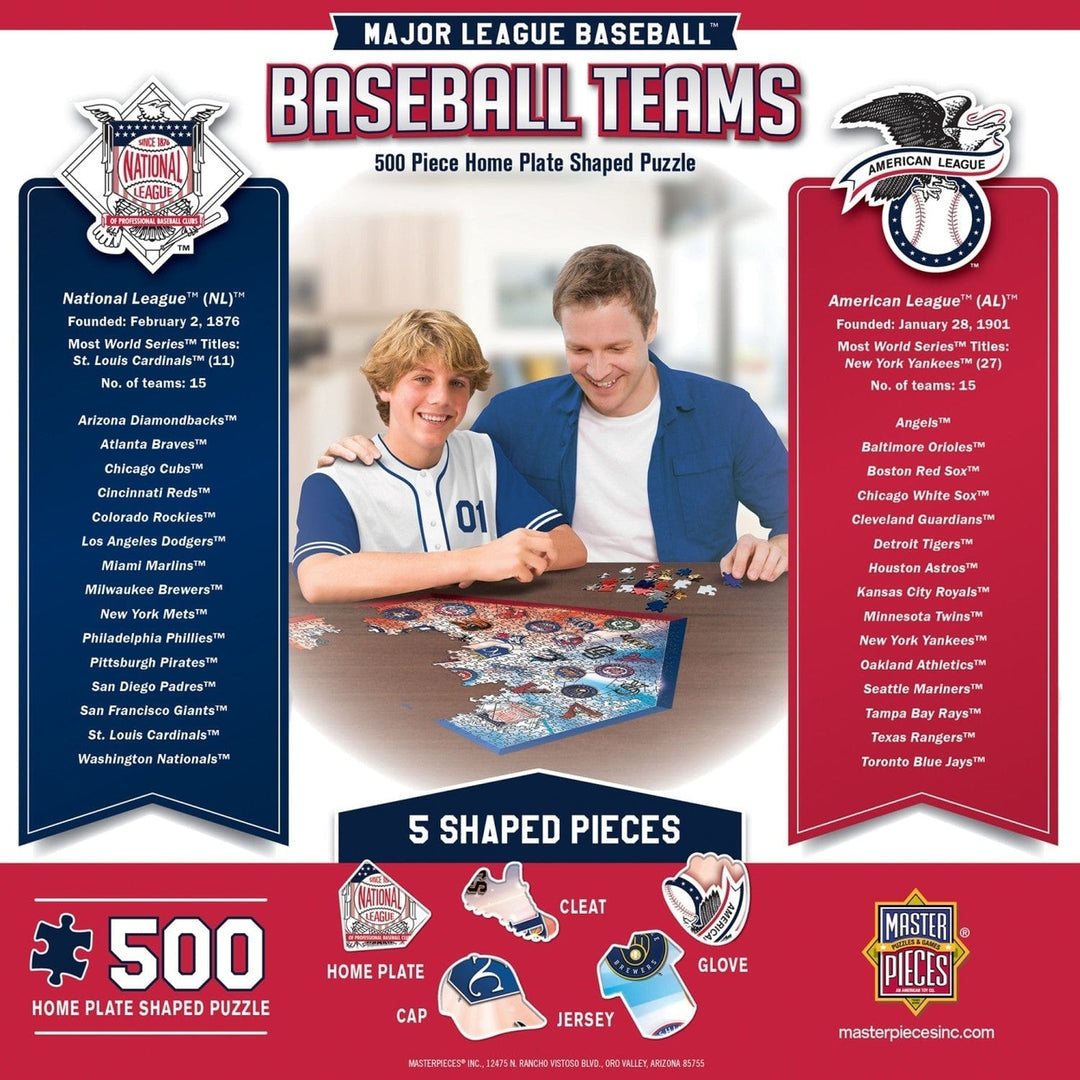 MLB - Home Plate 500 Piece Shaped Jigsaw Puzzle Image 3